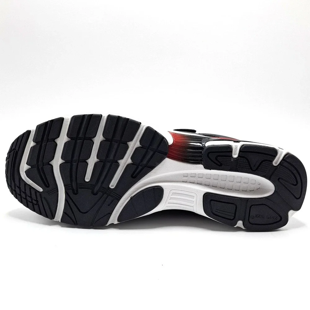 KingSize Athletic Sneakers NEW Mens Wide 11.5 EW Black Red Hook Loop